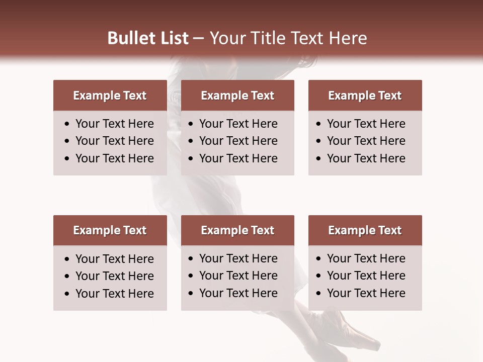 Balance Aerobics Beautiful PowerPoint Template