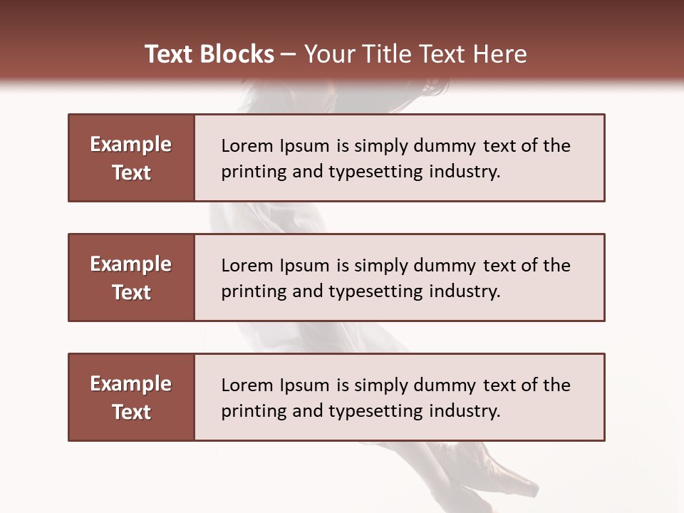 Balance Aerobics Beautiful PowerPoint Template