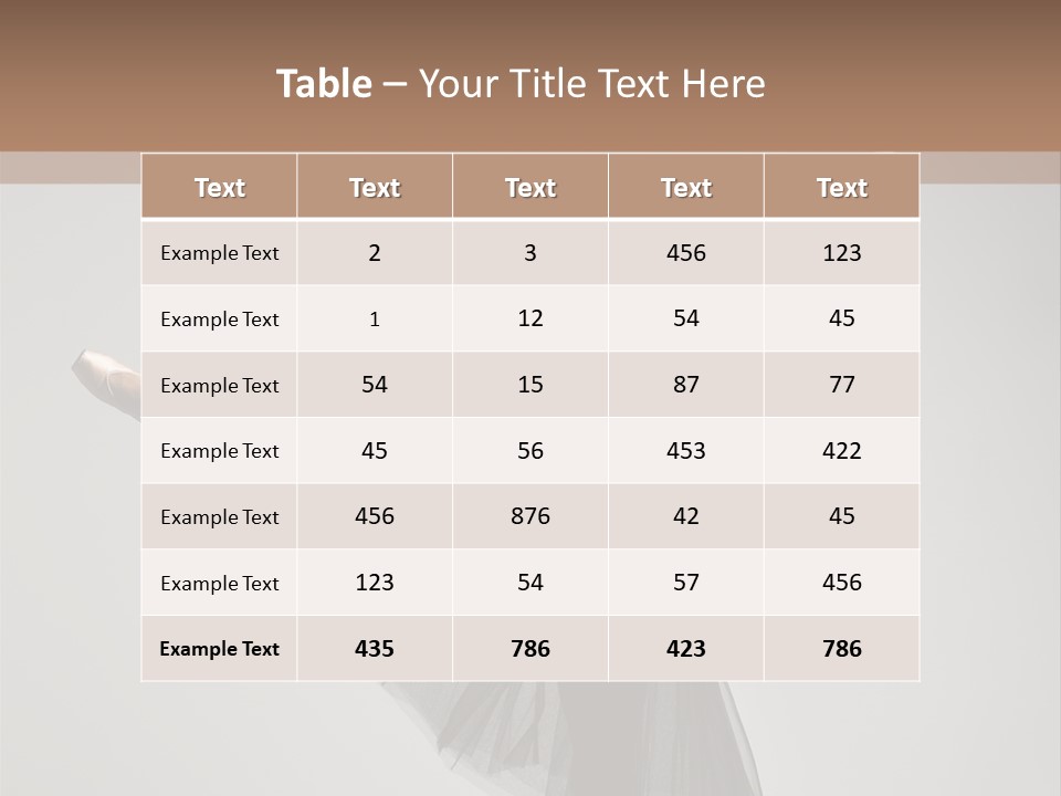 One Flexibility Elegance PowerPoint Template