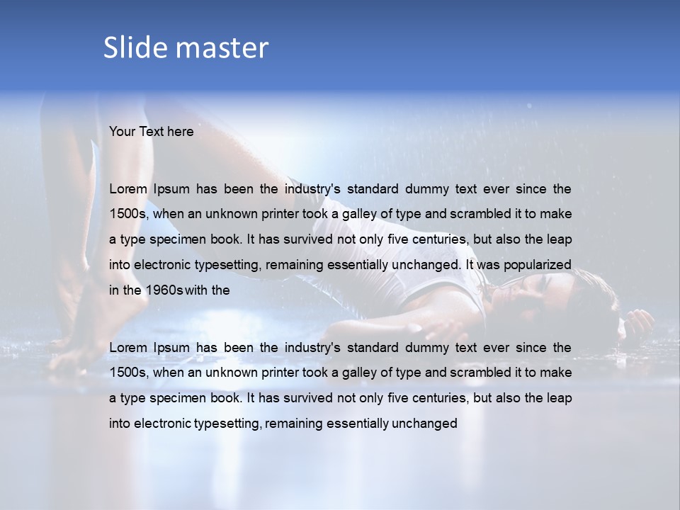 Passion Sensuality Rain PowerPoint Template