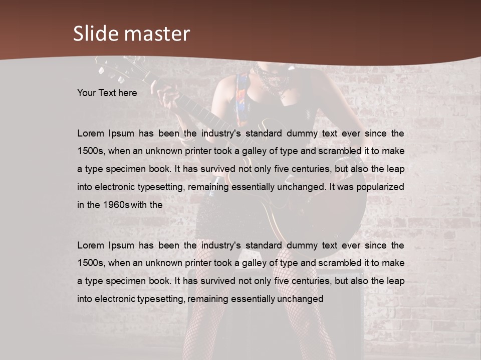 Music Cute Belly PowerPoint Template