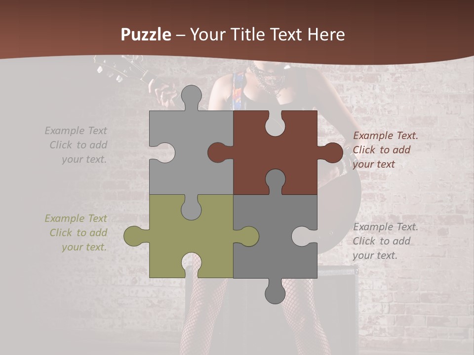 Music Cute Belly PowerPoint Template