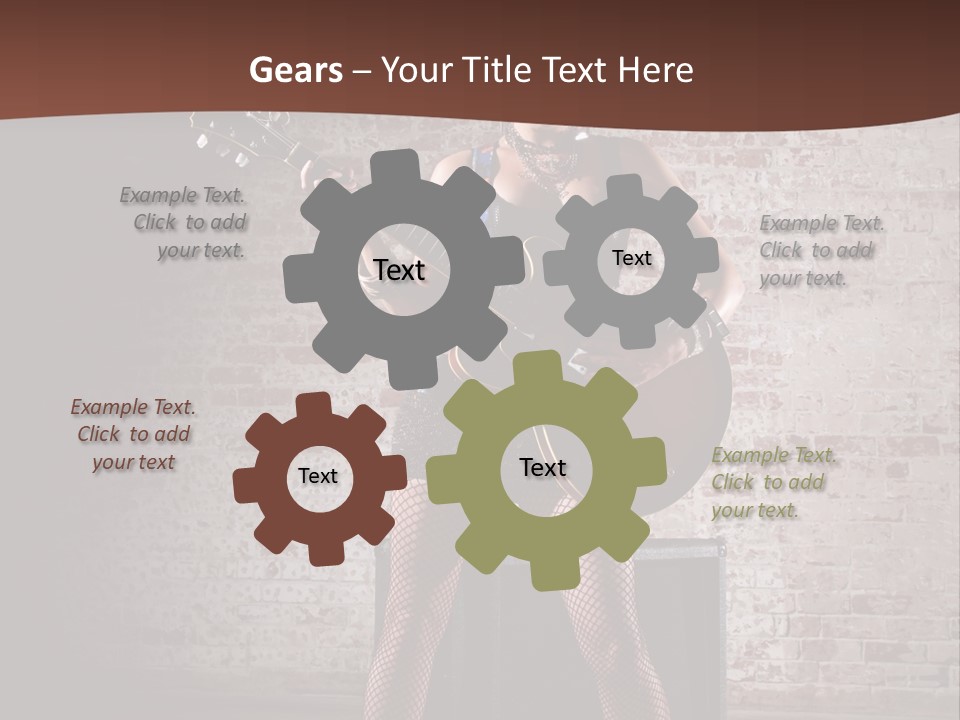 Music Cute Belly PowerPoint Template