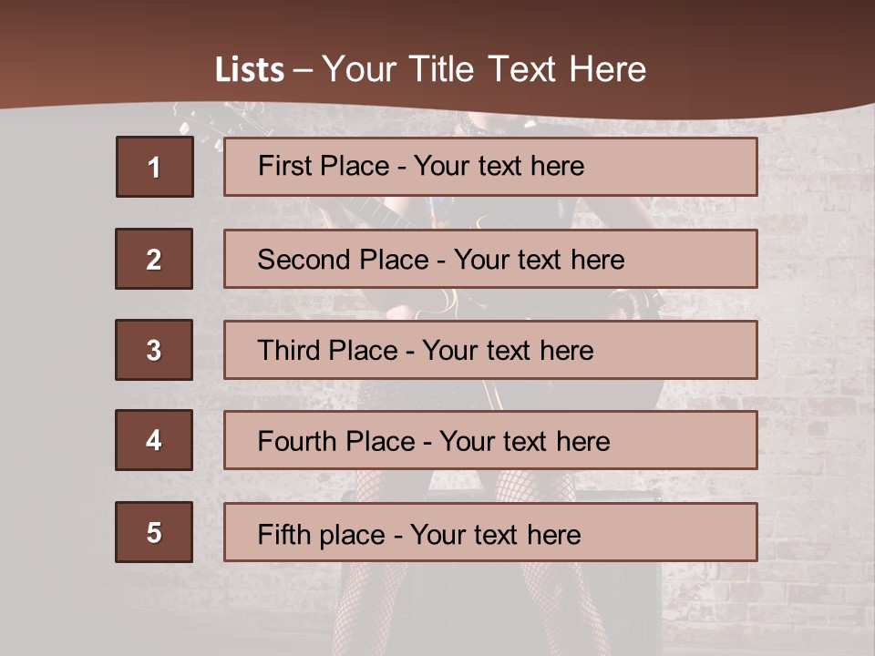 Music Cute Belly PowerPoint Template