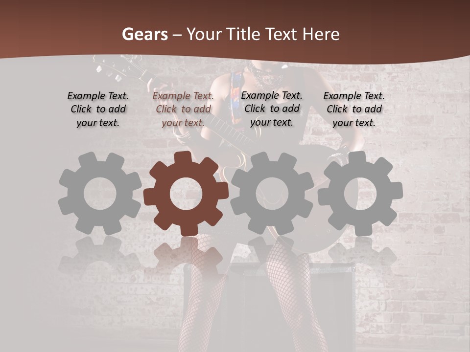 Music Cute Belly PowerPoint Template