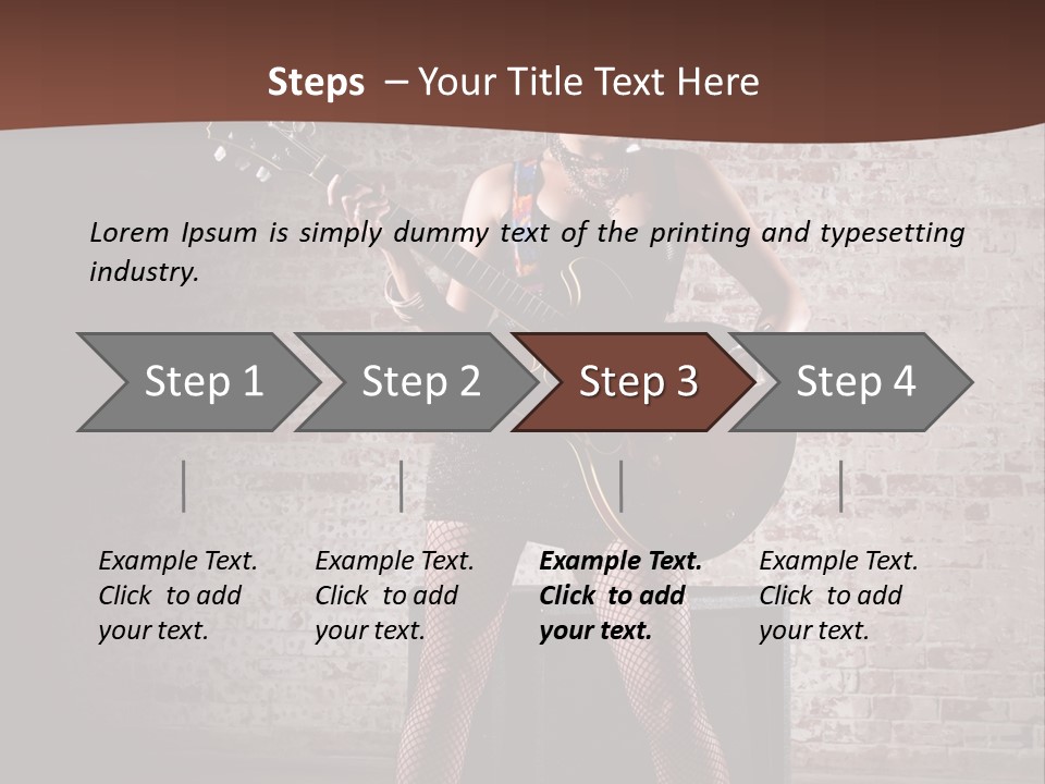 Music Cute Belly PowerPoint Template