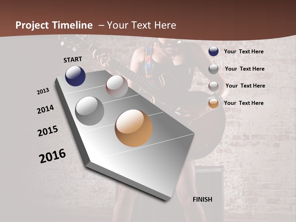 Music Cute Belly PowerPoint Template