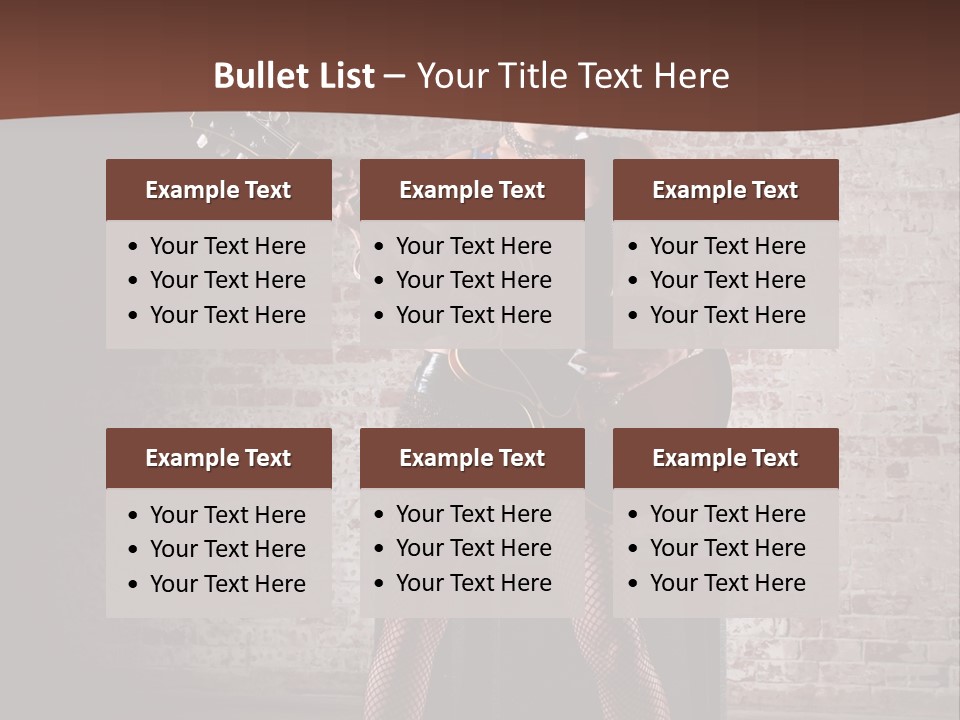 Music Cute Belly PowerPoint Template