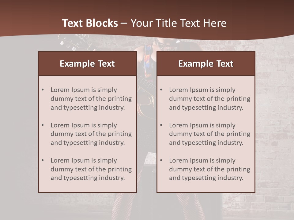 Music Cute Belly PowerPoint Template