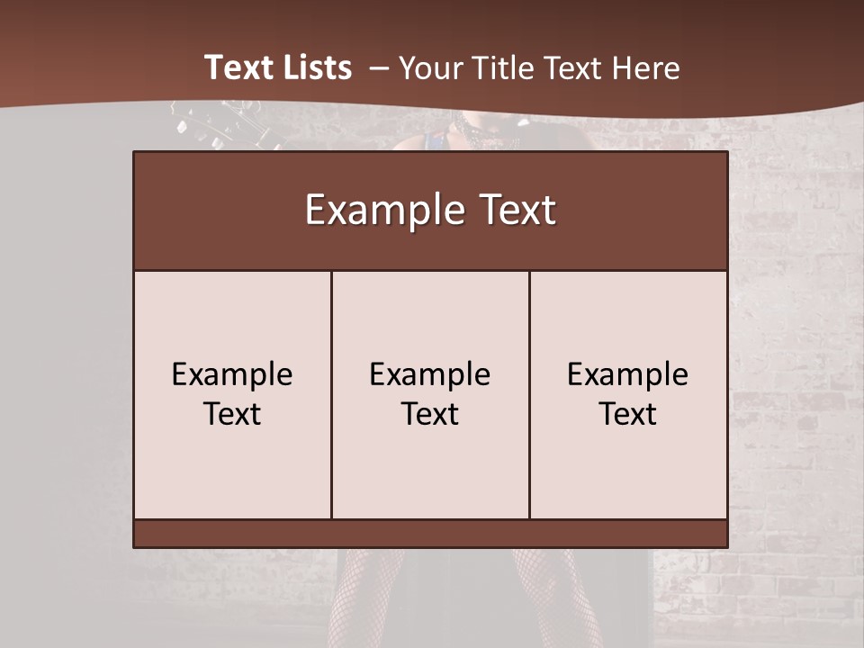Music Cute Belly PowerPoint Template