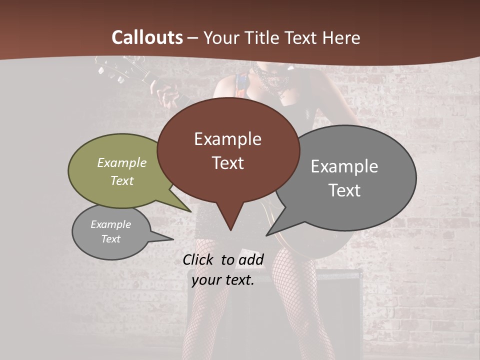 Music Cute Belly PowerPoint Template