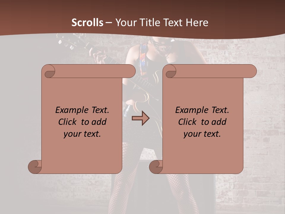 Music Cute Belly PowerPoint Template