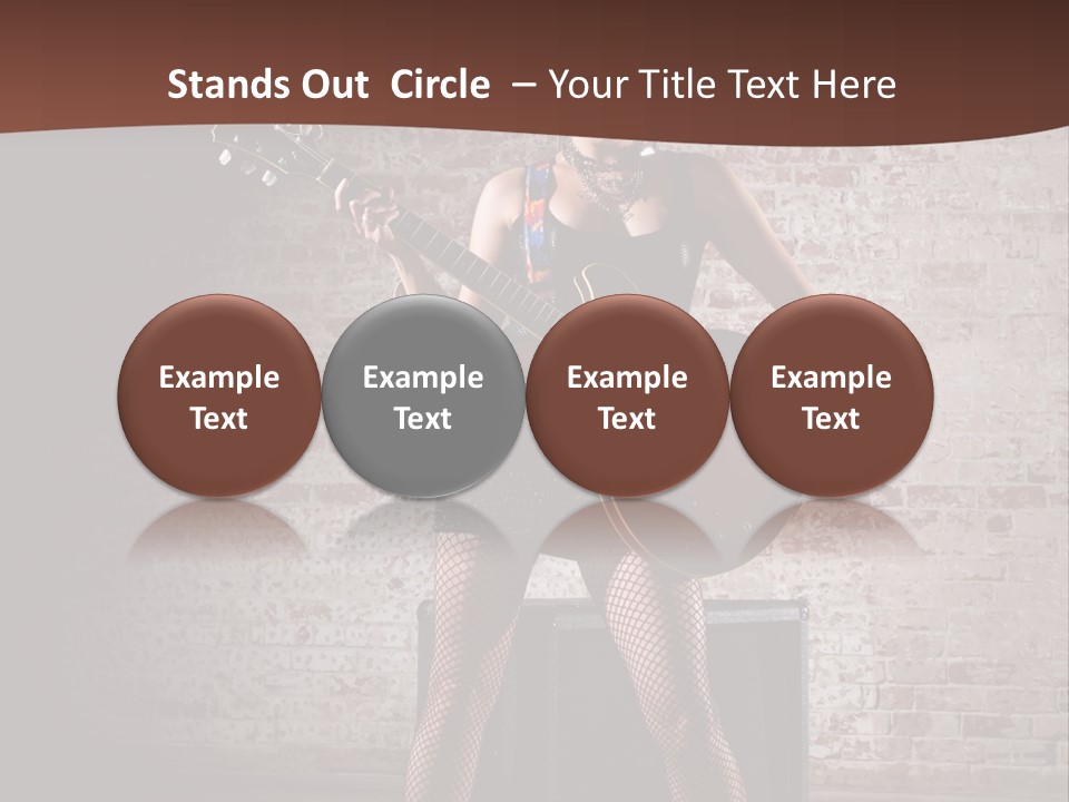 Music Cute Belly PowerPoint Template