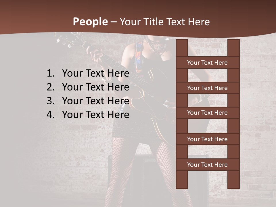 Music Cute Belly PowerPoint Template