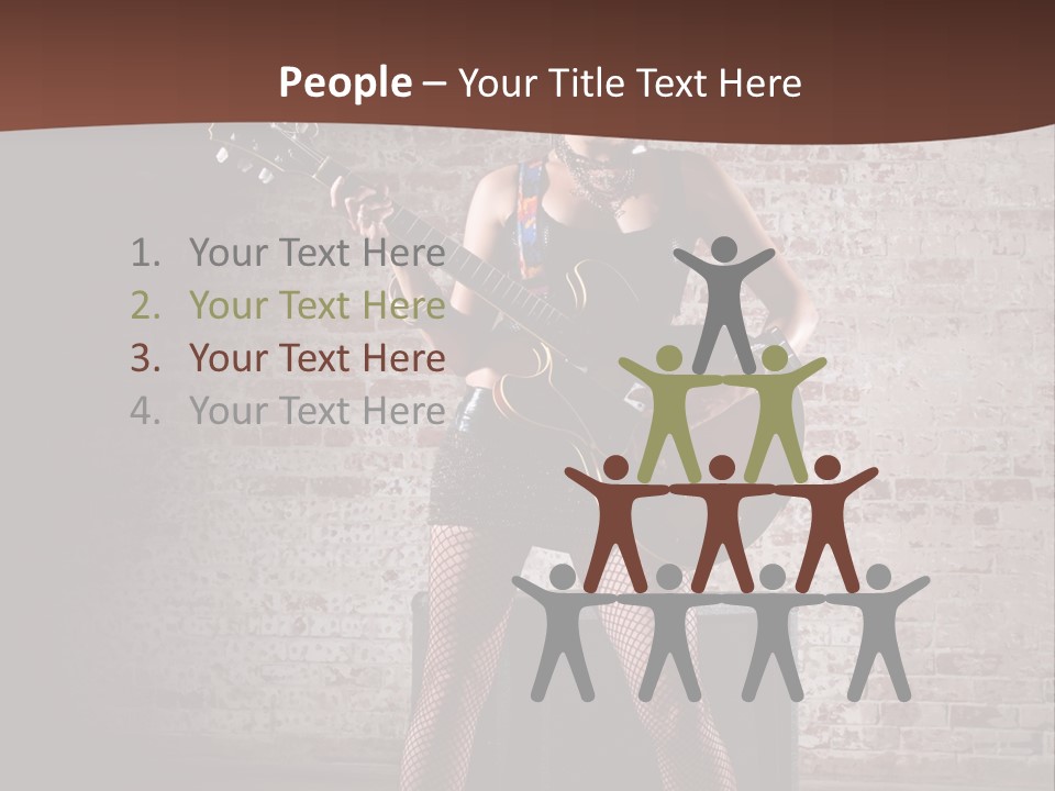 Music Cute Belly PowerPoint Template