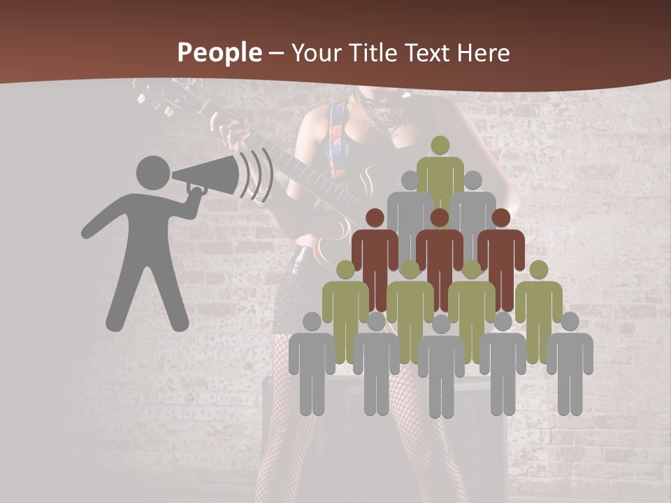 Music Cute Belly PowerPoint Template