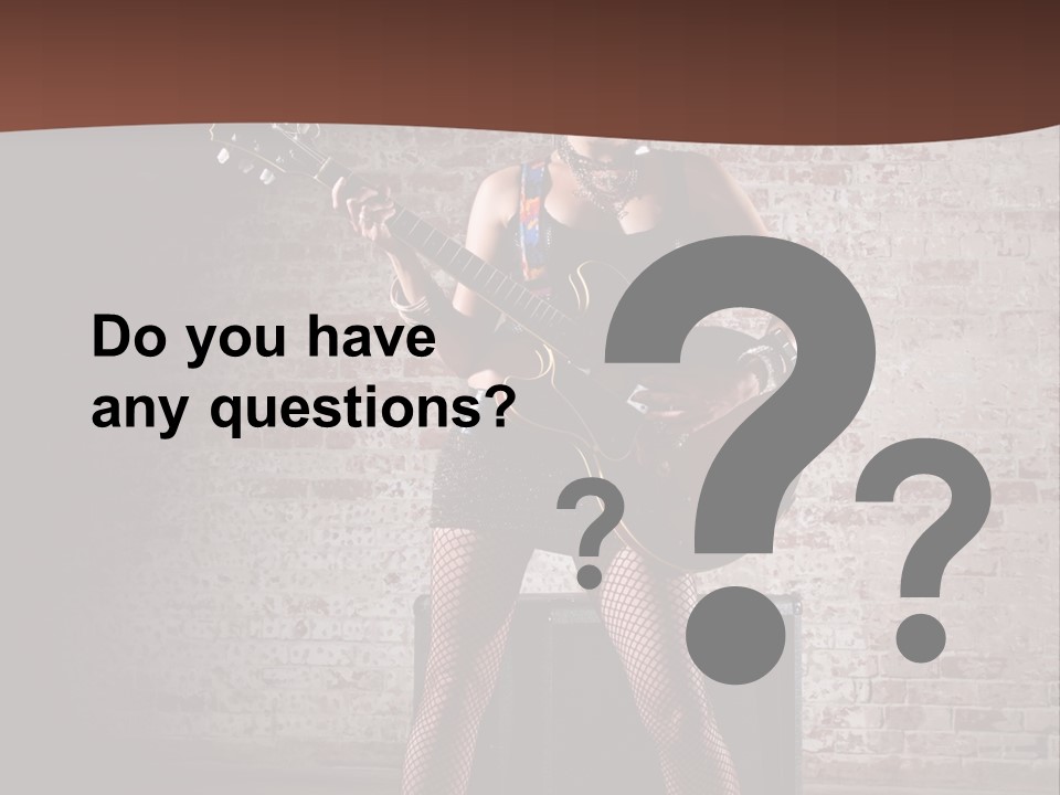 Music Cute Belly PowerPoint Template