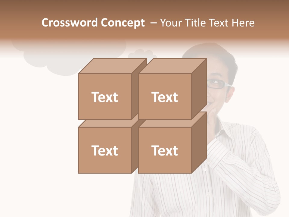 Glance Blank Smiling PowerPoint Template