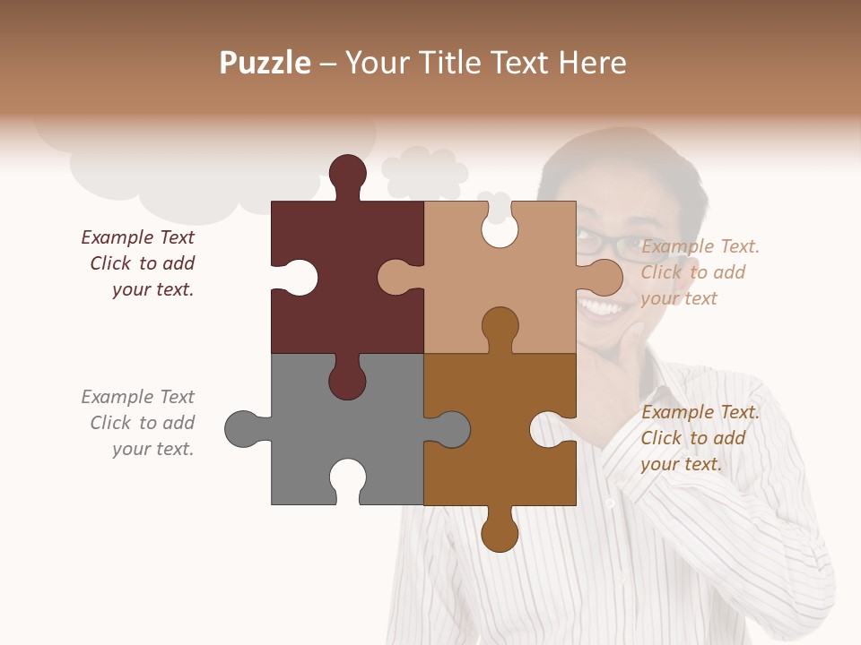 Glance Blank Smiling PowerPoint Template