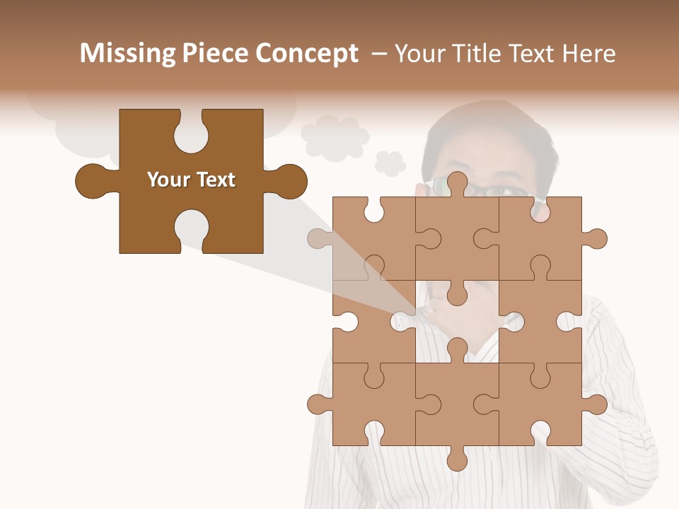 Glance Blank Smiling PowerPoint Template