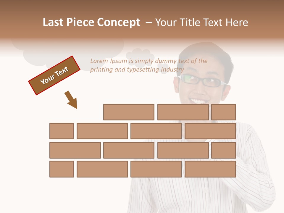 Glance Blank Smiling PowerPoint Template