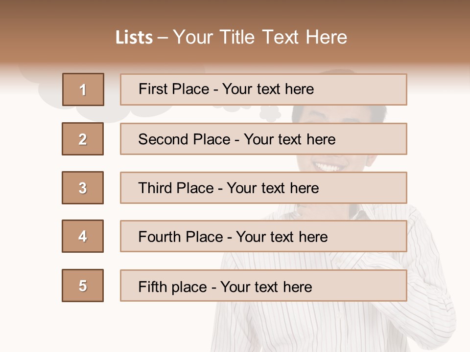 Glance Blank Smiling PowerPoint Template