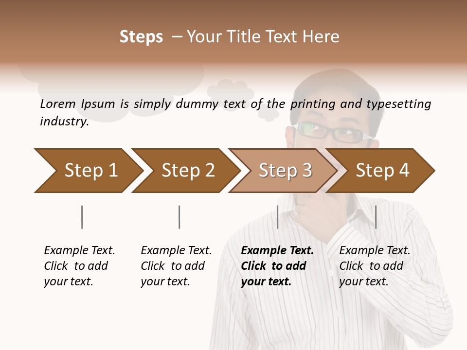 Glance Blank Smiling PowerPoint Template