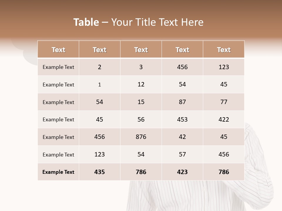 Glance Blank Smiling PowerPoint Template