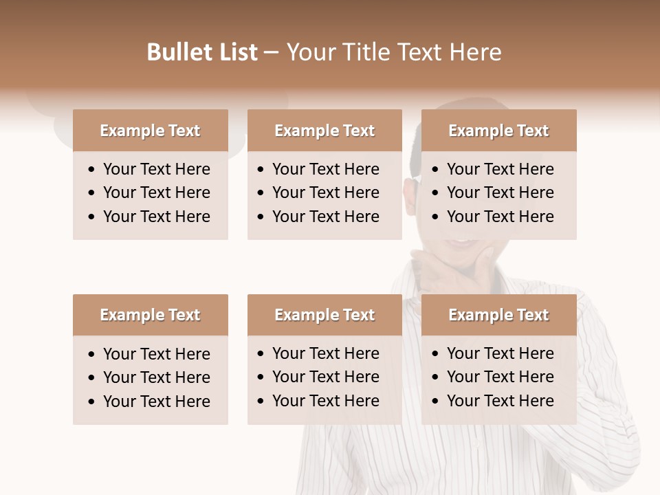 Glance Blank Smiling PowerPoint Template