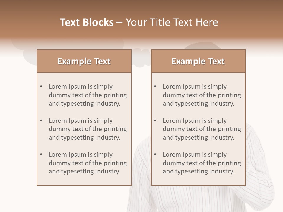 Glance Blank Smiling PowerPoint Template