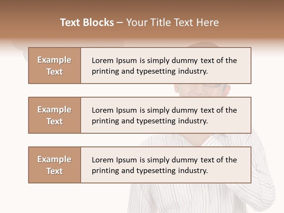 Glance Blank Smiling PowerPoint Template