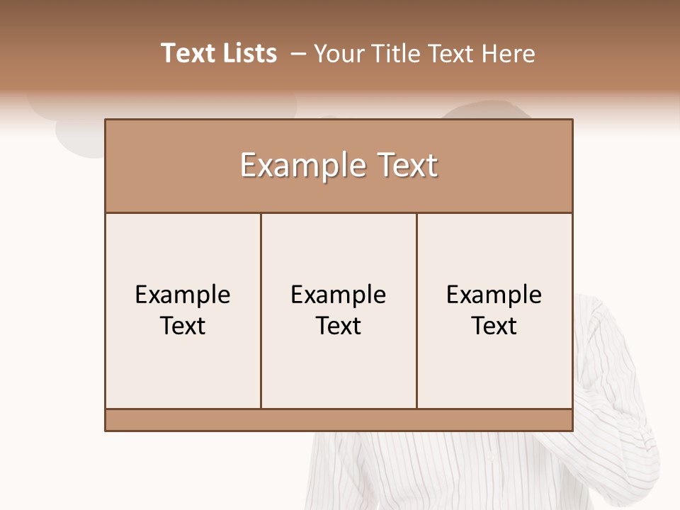 Glance Blank Smiling PowerPoint Template