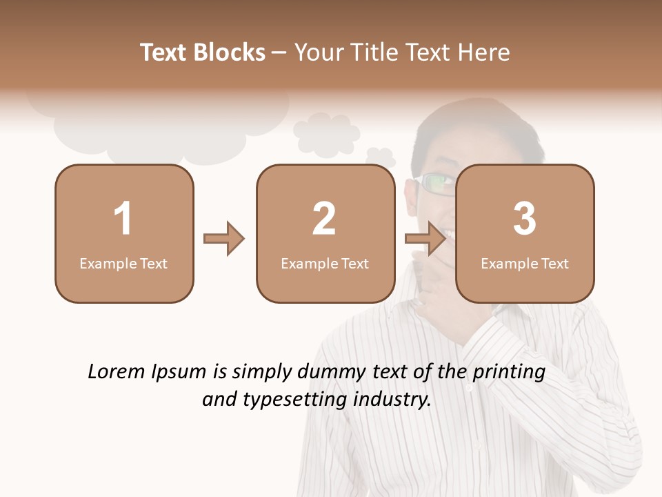 Glance Blank Smiling PowerPoint Template