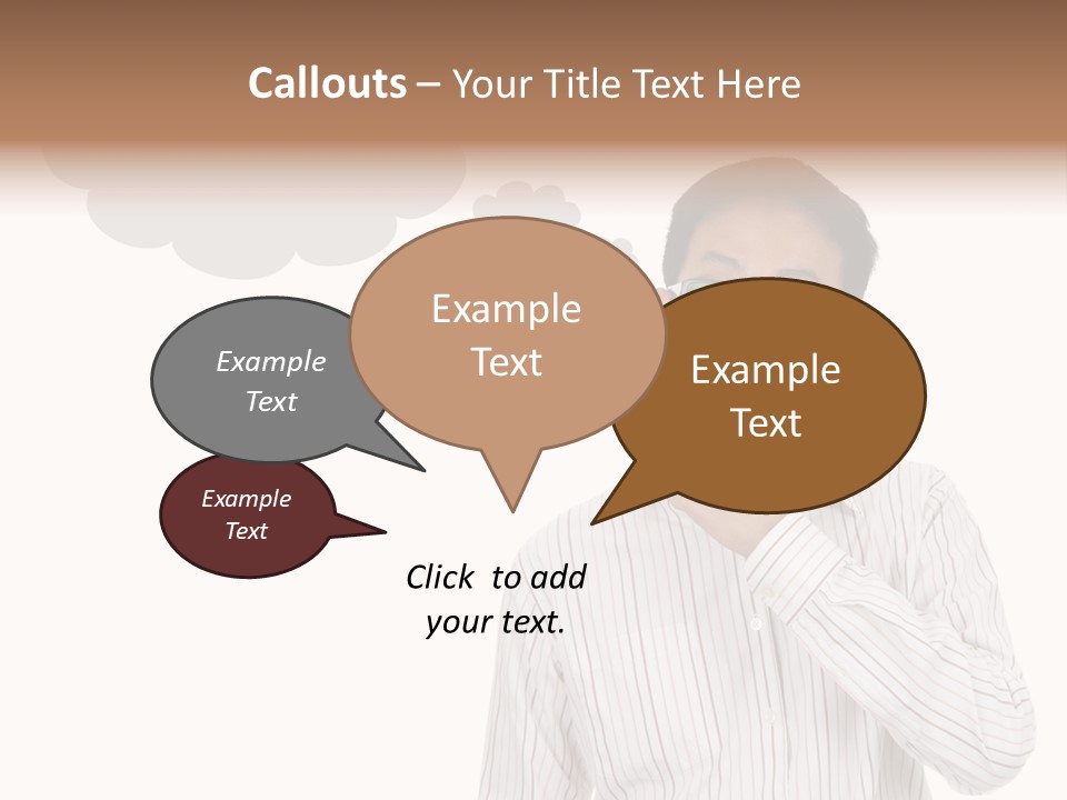 Glance Blank Smiling PowerPoint Template