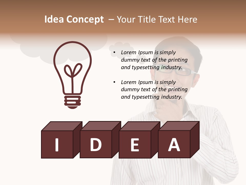 Glance Blank Smiling PowerPoint Template