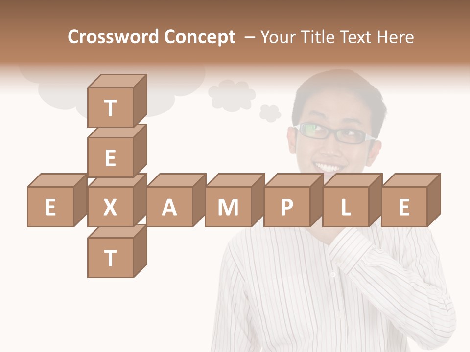 Glance Blank Smiling PowerPoint Template