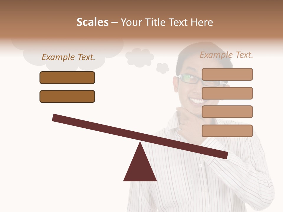 Glance Blank Smiling PowerPoint Template