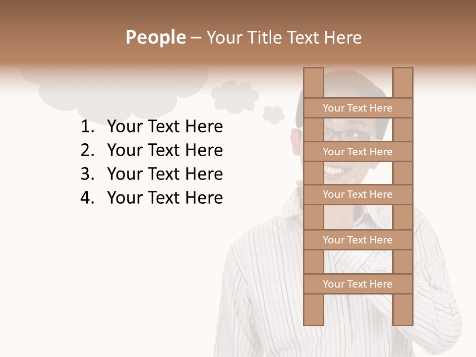Glance Blank Smiling PowerPoint Template