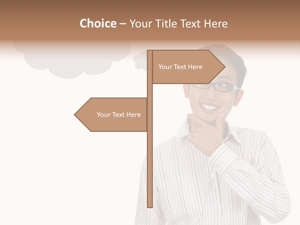 Glance Blank Smiling PowerPoint Template