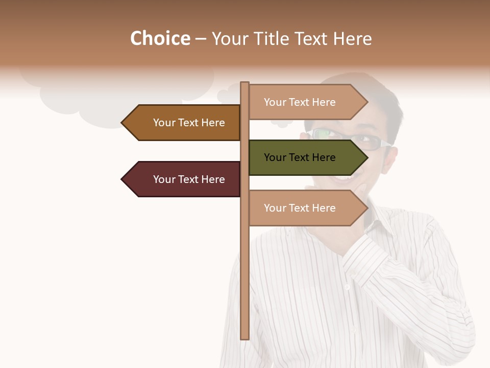 Glance Blank Smiling PowerPoint Template