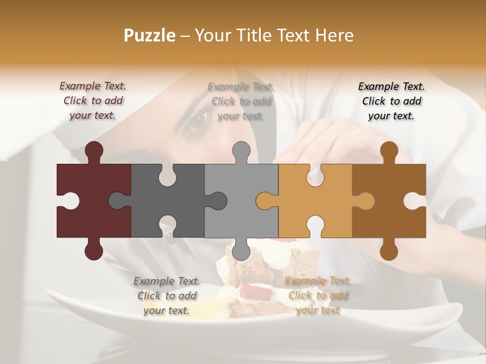 Decoration White Closeup PowerPoint Template