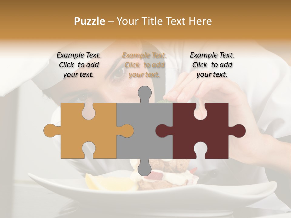 Decoration White Closeup PowerPoint Template