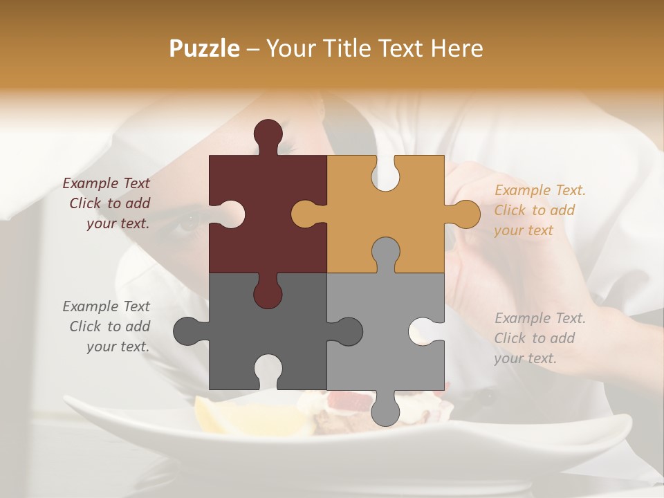 Decoration White Closeup PowerPoint Template