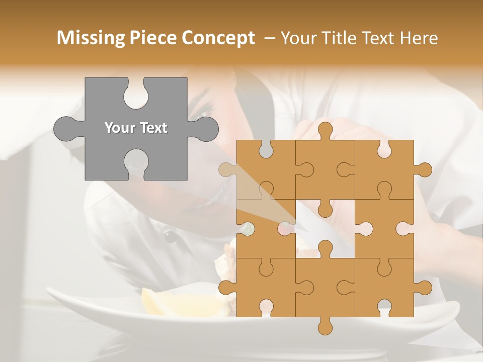 Decoration White Closeup PowerPoint Template