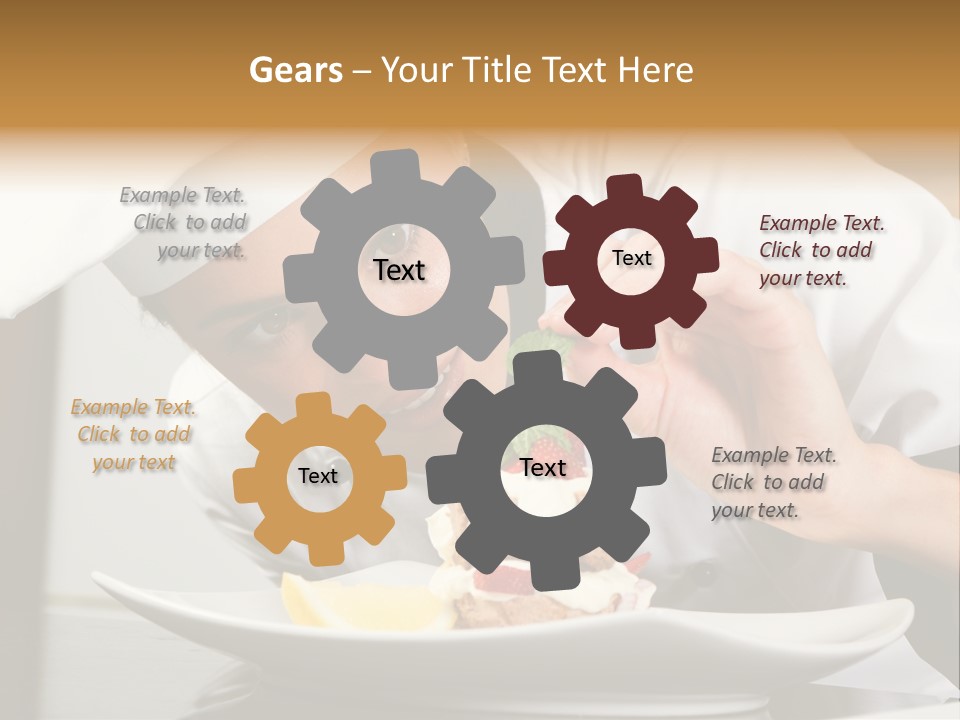 Decoration White Closeup PowerPoint Template