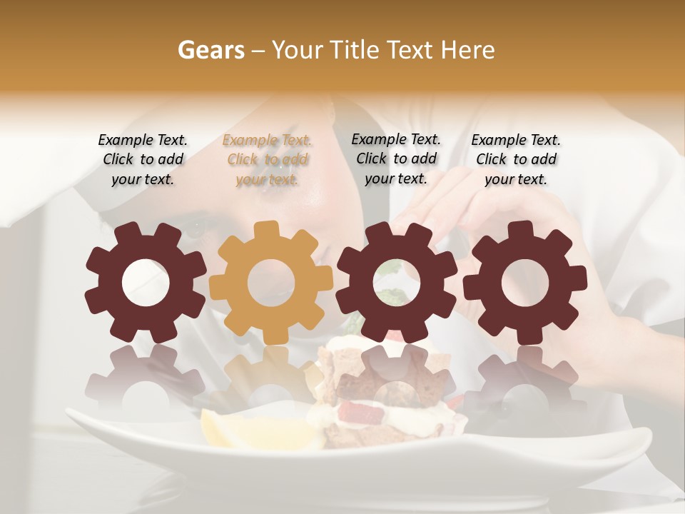 Decoration White Closeup PowerPoint Template