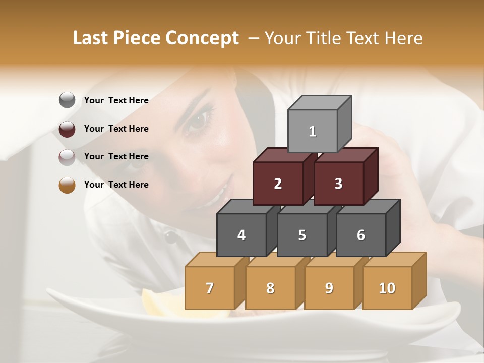 Decoration White Closeup PowerPoint Template