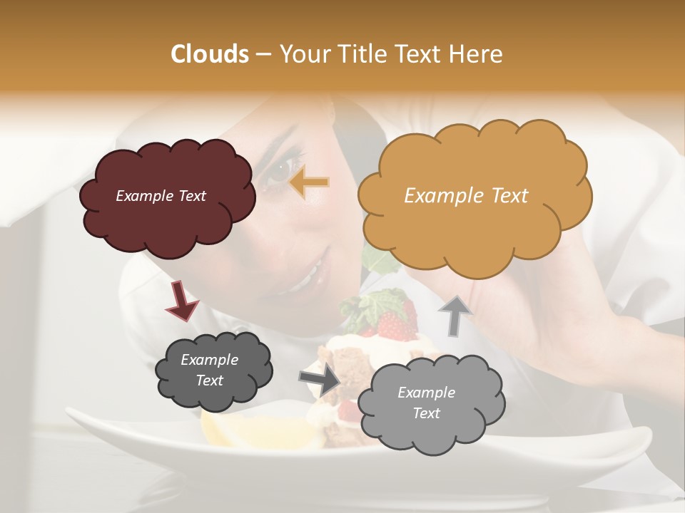 Decoration White Closeup PowerPoint Template