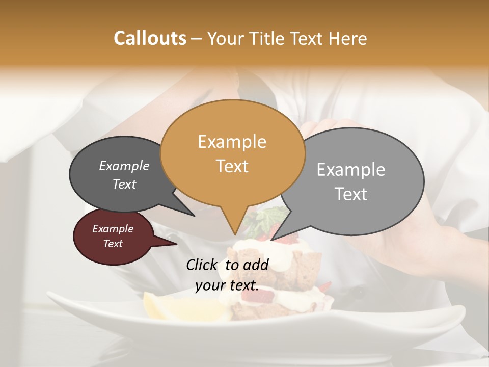 Decoration White Closeup PowerPoint Template