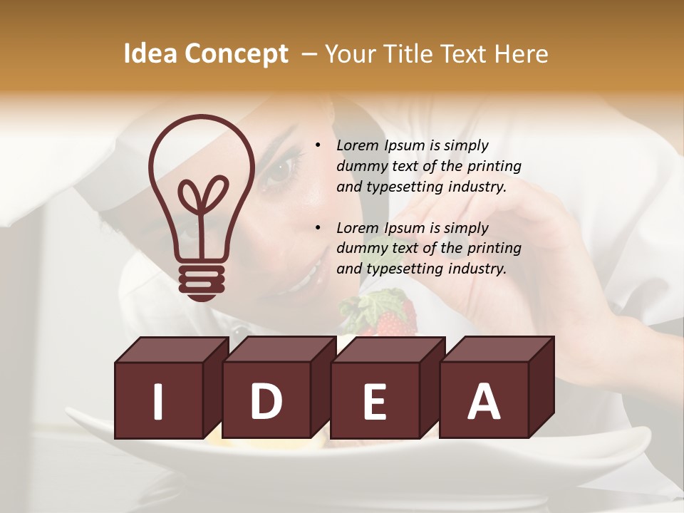 Decoration White Closeup PowerPoint Template